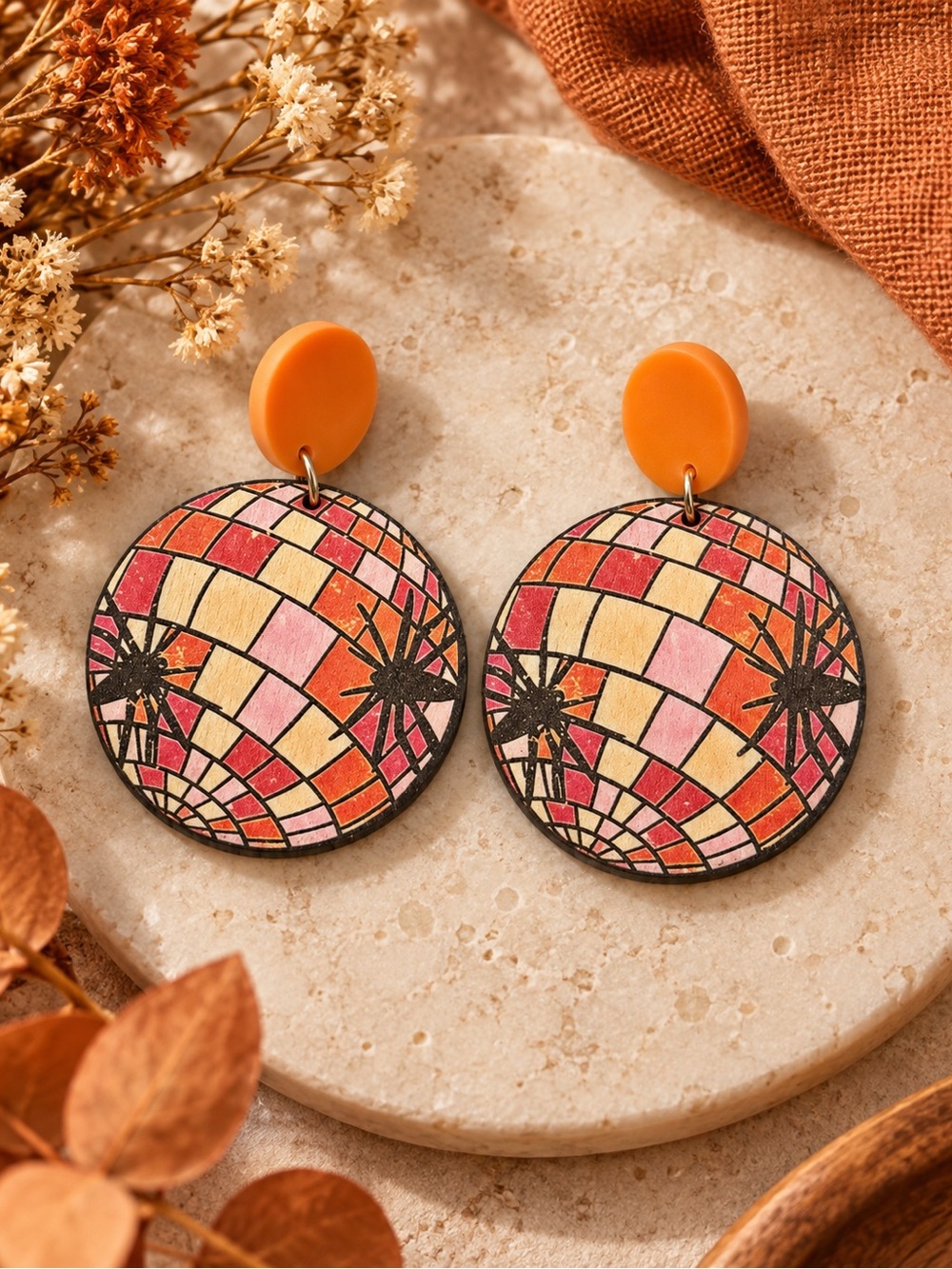 Disco Halloween Earrings
